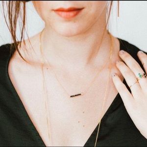 Ellipsis necklace by Favor jewelry